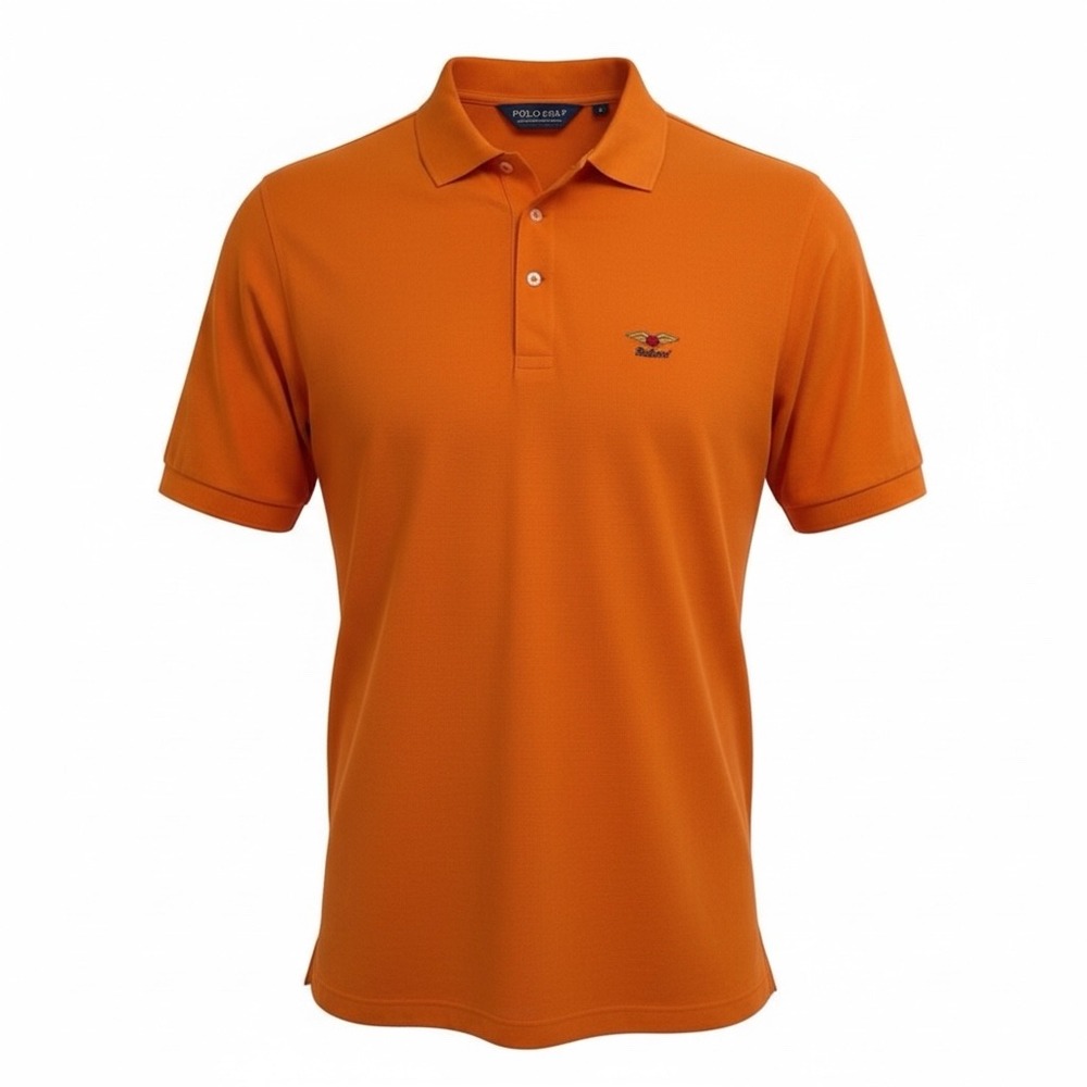Ralph Lauren Polo/Baltusrol C.C. Mens Large Orange Golf Polo Shirt (E43) NW/OTs